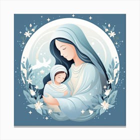 Jesus And Baby 1 Canvas Print