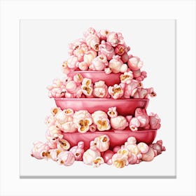 Pink Popcorn 24 Canvas Print