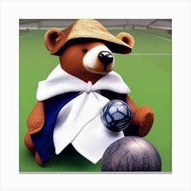 Teddy Bear Bowling 1 Canvas Print