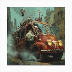 The Pope during Apocalypse 16 Canvas Print