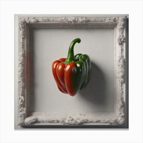 Pepper In A Frame 5 Canvas Print