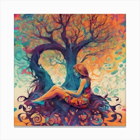 Tree Of Love Canvas Print