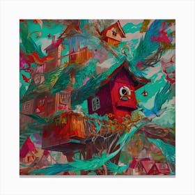 Default A Mesmerizing Illustration Of A Brilliantly Colorful 3 Canvas Print