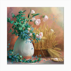 Flowers In A Vase 14 Canvas Print