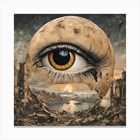 Eye Of The Moon Canvas Print