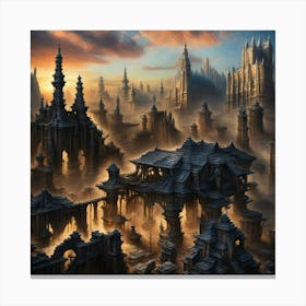 Fantasy City Canvas Print