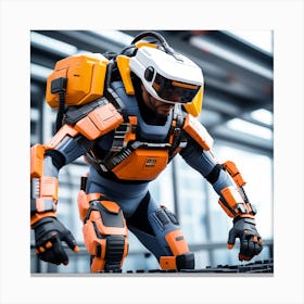 Futuristic Robot 127 Canvas Print