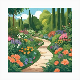 Garden Path 5 Canvas Print