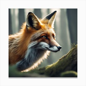 Red Fox 3 Canvas Print