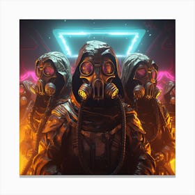 Gas Masks Canvas Print