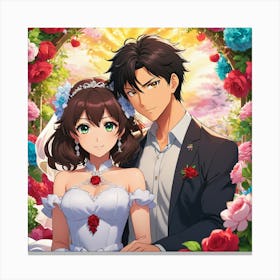 Wedding Of The Bride And Groom Canvas Print