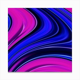 Abstract Blue And Purple Swirls Lienzo