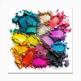 Colorful Eyeshadow Palette 1 Canvas Print