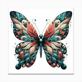 Modern Butterfly Art 3 Canvas Print