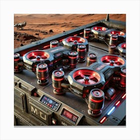 Mars Dominion Mobile Medical Unit Remote Controlled Drones Canvas Print