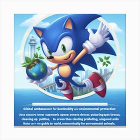 Sonic The Hedgehog 10 Canvas Print