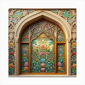 Islamic Window(Baghdad style) Canvas Print