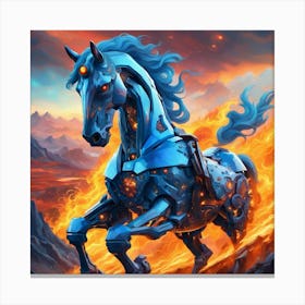 Horse Of Fire Canvas Print