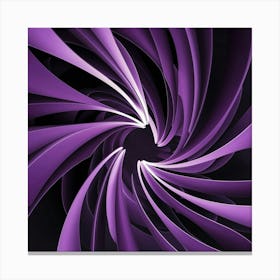 Abstract Purple Spiral Canvas Print