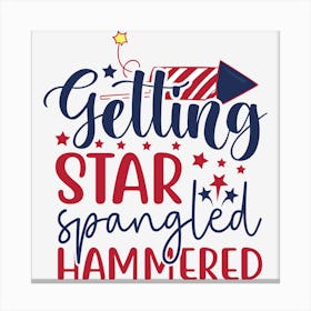 Getting Star Spangled Hammered 01 Canvas Print