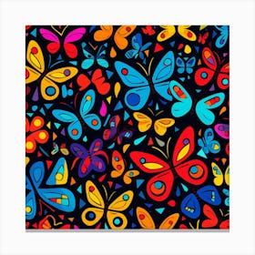 Colorful Butterflies 4 Canvas Print