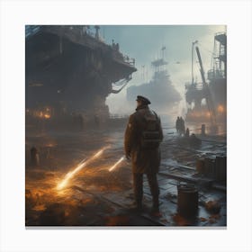 Futuristic City 1 Canvas Print