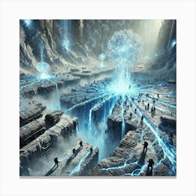 A Futuristic Sci Fi Depiction Of The Thermal Rift Activation Canvas Print