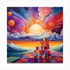 'Sunrise' 4 Canvas Print