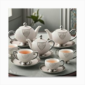 Tea Set Canvas Print