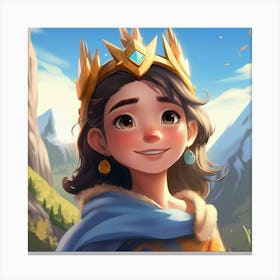 Princess In The Mountains Canvas Print