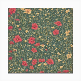 Floral Pattern Vector Canvas Print