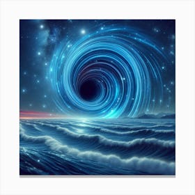 Astral Waveform Fantasy Canvas Print