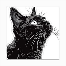 Black Cat 1 Canvas Print