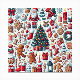 Christmas Set Canvas Print