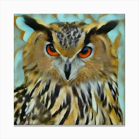 Owl Portrait 2 Canvas Print