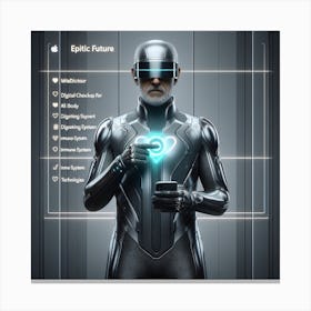 Futuristic Man 46 Canvas Print