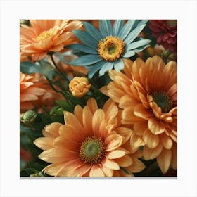 Autumn Flowers Canvas Print