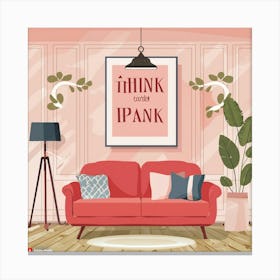 Pink Red Quote Personalised Art Print 23444 (2) Canvas Print