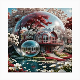 House In A Bubble Canvas Print