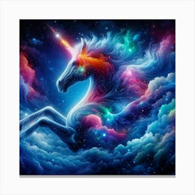 Unicorn In The Clouds 3 Canvas Print