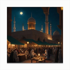 Islamic Market Canvas Print