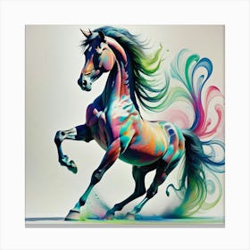 Colorful Horse 12 Canvas Print