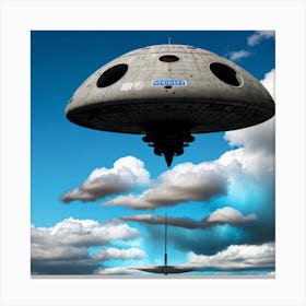 Alien Spaceship Canvas Print
