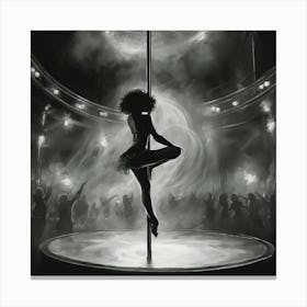 Pole Dancer Canvas Print