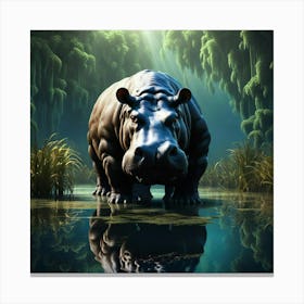 Hippo Canvas Print