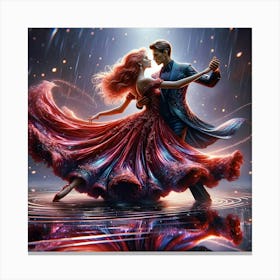 Infinite Passion - Dancing in the rain Canvas Print