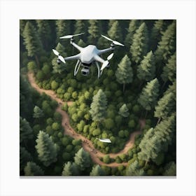 Drone In The Forest Canvas Print