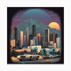 Los Angeles Cityscape Canvas Print