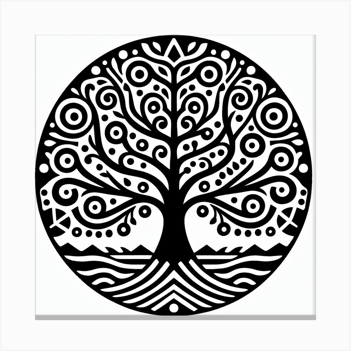 Tree of Life 2 Canvas Print by P&V_printable_art - Fy
