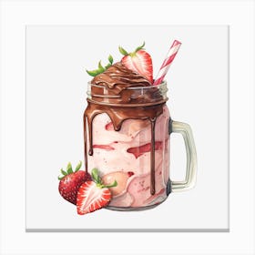 Ice Cream Sundae 8 Canvas Print